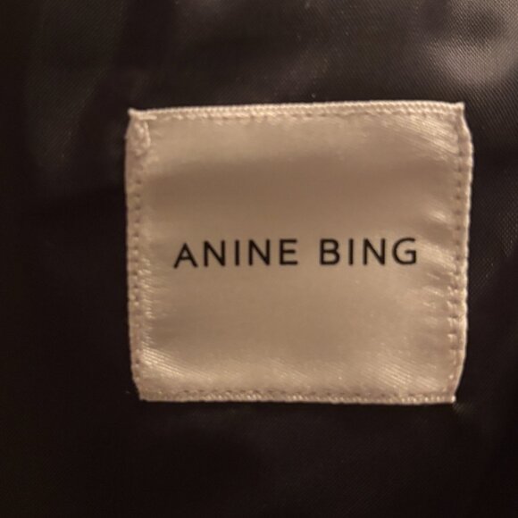 Anine Bing Diana Blazer – Italian Wool Blend in Gray & Black Fishbone- Size XS - Picture 7 of 8